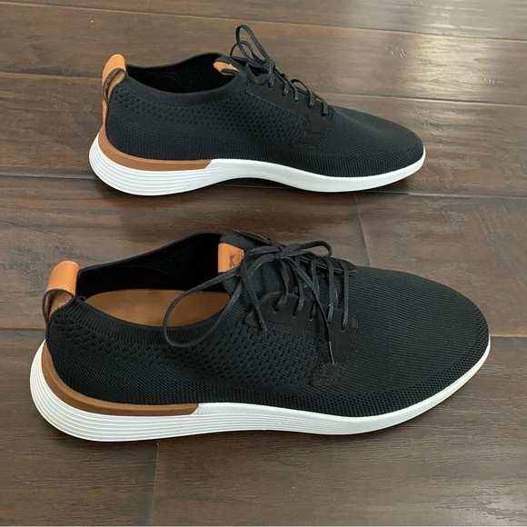 Wolf & Shepherd SwiftKnit Black lace up sneakers men’s size 11 - Picture 2 of 8
